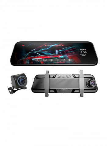 Rearview Mirror Touch Screen Camera Dual Lens Video Recorder