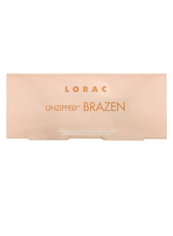 5-Colour Shades Brazen Eye Shadow Palette With Brush Multicolour