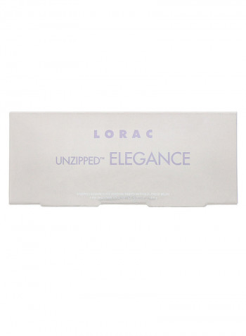 5-Colour Shades Elegance Eye Shadow Palette With Brush Multicolour