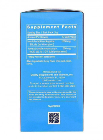 Berry Flavor Nitro Vasc Boost - 30 Sticks