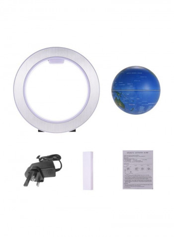 Magnetic Levitation Globe أزرق / فضي