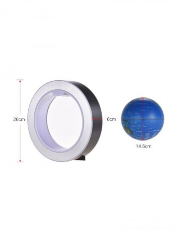 Magnetic Levitation Globe أزرق / فضي