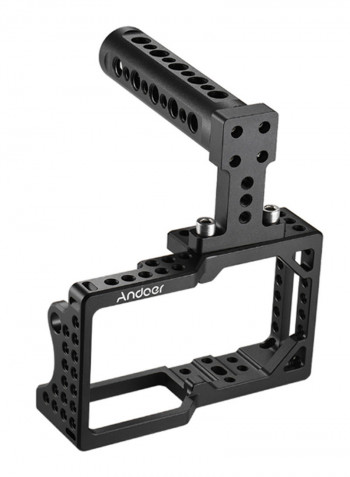 Camera Protector Stabilizer Cage With Top Handle Black/Silver