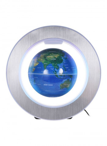 LED Floating Globe أزرق/ أخضر/ فضي
