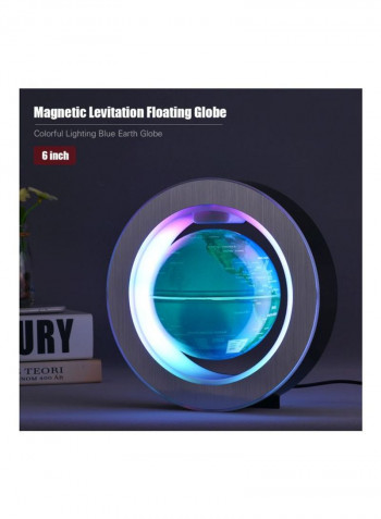 LED Floating Globe أزرق/ أخضر/ فضي