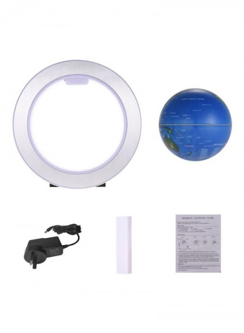 LED Floating Globe أزرق/ أخضر/ فضي