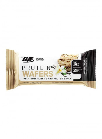 Pack Of 9 Protein Wafers - Vanilla Crème - 360 Gram