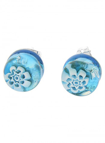 Round Brass Stud Earrings