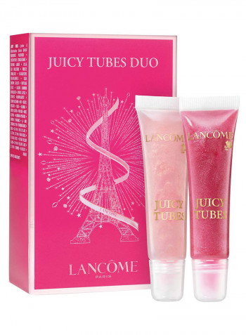 2-Piece Juicy Tubes Ultra Shiny Lip Gloss Set Multicolour