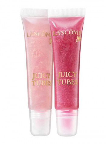 2-Piece Juicy Tubes Ultra Shiny Lip Gloss Set Multicolour