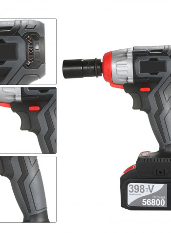 Cordless Multifunction Impact Wrench Kit With Carrying Case Black 40 x 10 x 31cm