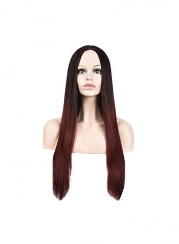 Long Straight Hair Wig Red