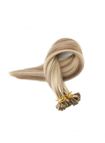 3-Piece U Tip Hair Extension Beige 20inch