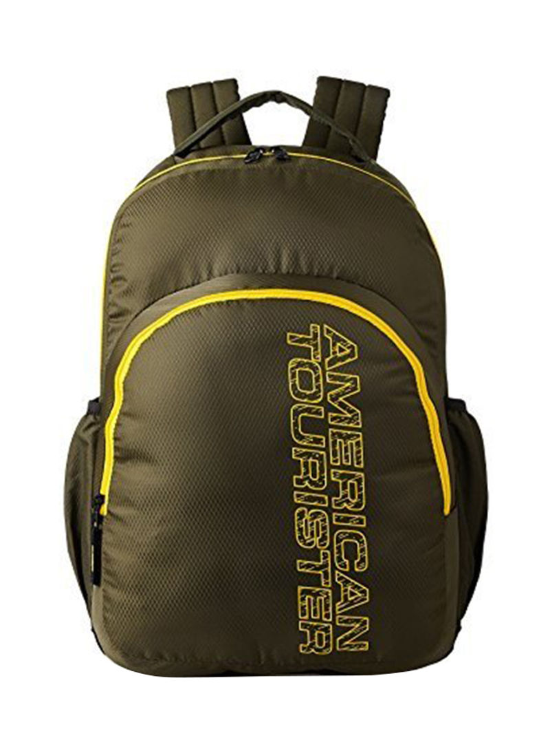 Polyester Blend 27 Liter Backpack AMT STRATOS BP-02 OLIVE/YELLOW Yellow
