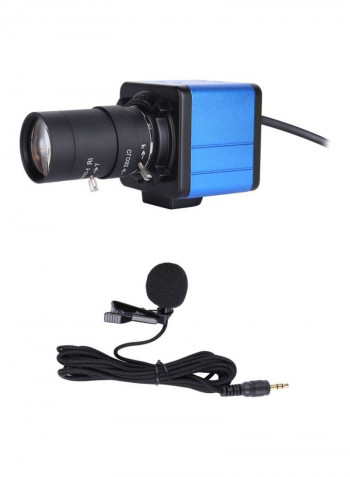 Full HD Webcam With Microphone 8.8x5x5centimeter Blue/Black