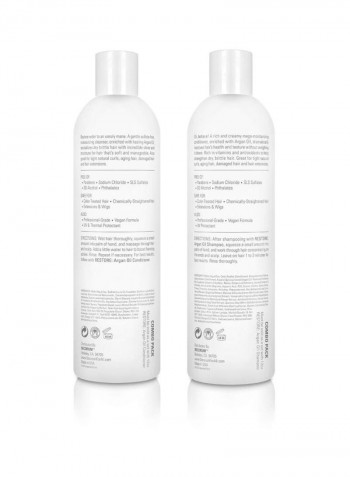 Restore Argan Oil Shampoo And Conditioner Set 24ounce
