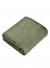 Solid Colour Soft Blanket Cotton Green 180x200centimeter