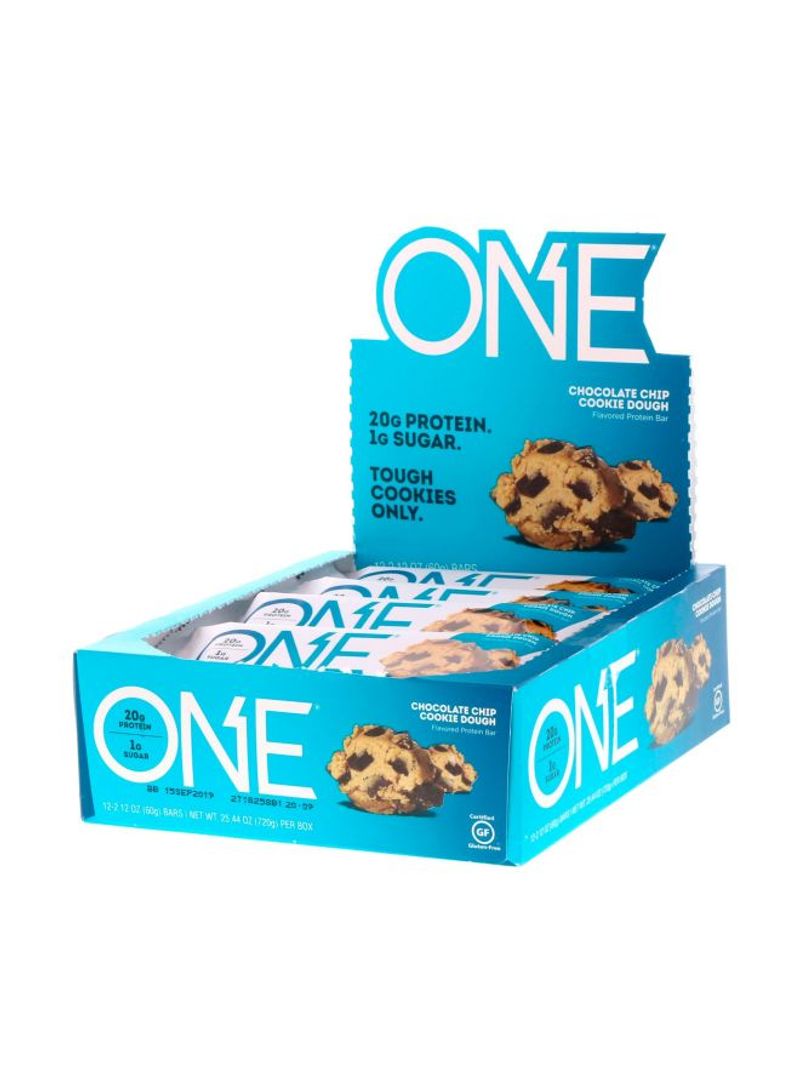 Pack Of 12 Chocolate Chip Biscuit Flour Protein Bars