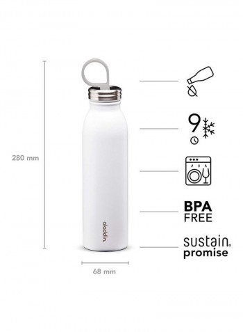 Chilled Thermavac Stainless Steel Water Bottle 0.55L