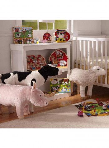 Lifelike Stuffed Giant Calf 8842
