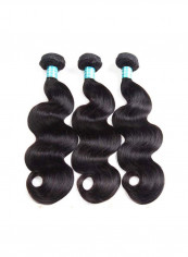 3-Bundles Brazilian Virgin Human Hair Extension Black
