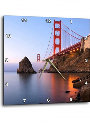 Decorative Printed Wall Clock Multicolour 10x10inch