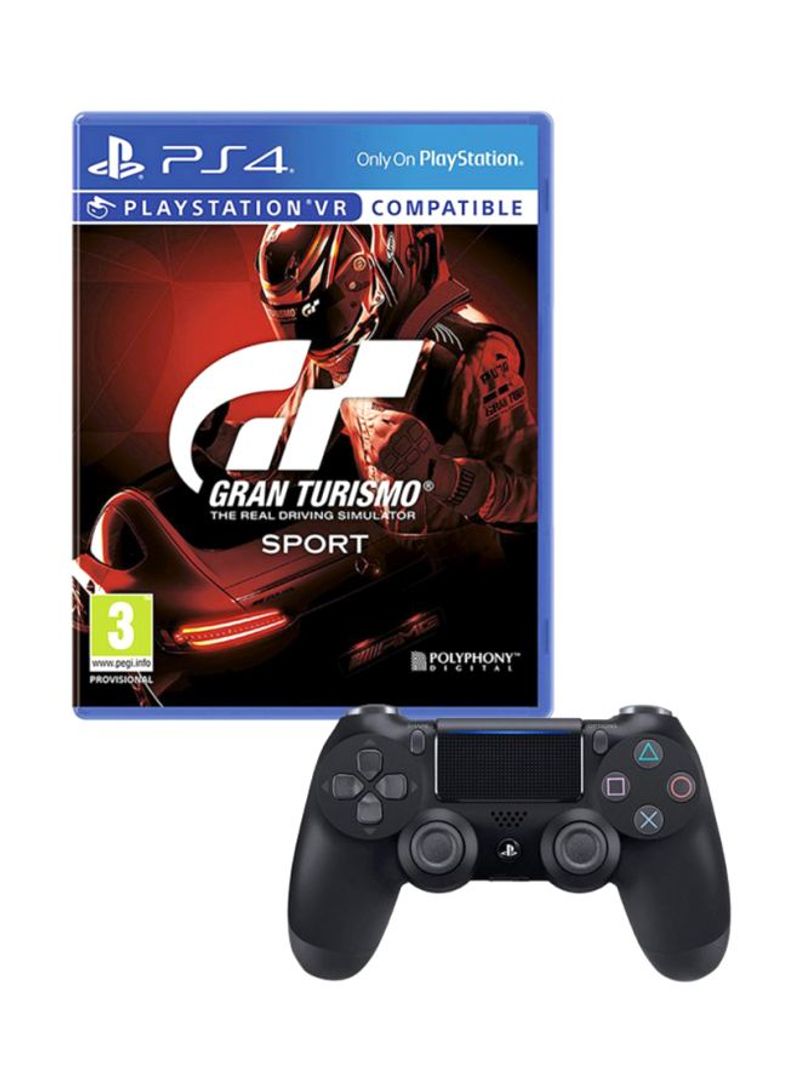 Gran Turismo Sport (Intl Version) With DualShock Wireless Controller - PlayStation 4 (PS4)