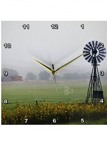 Farm Printed Wall Clock Multicolour 13x13inch