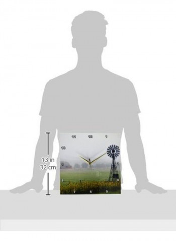 Farm Printed Wall Clock Multicolour 13x13inch