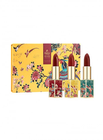 3-Piece Lip Stick Set Rouge Red