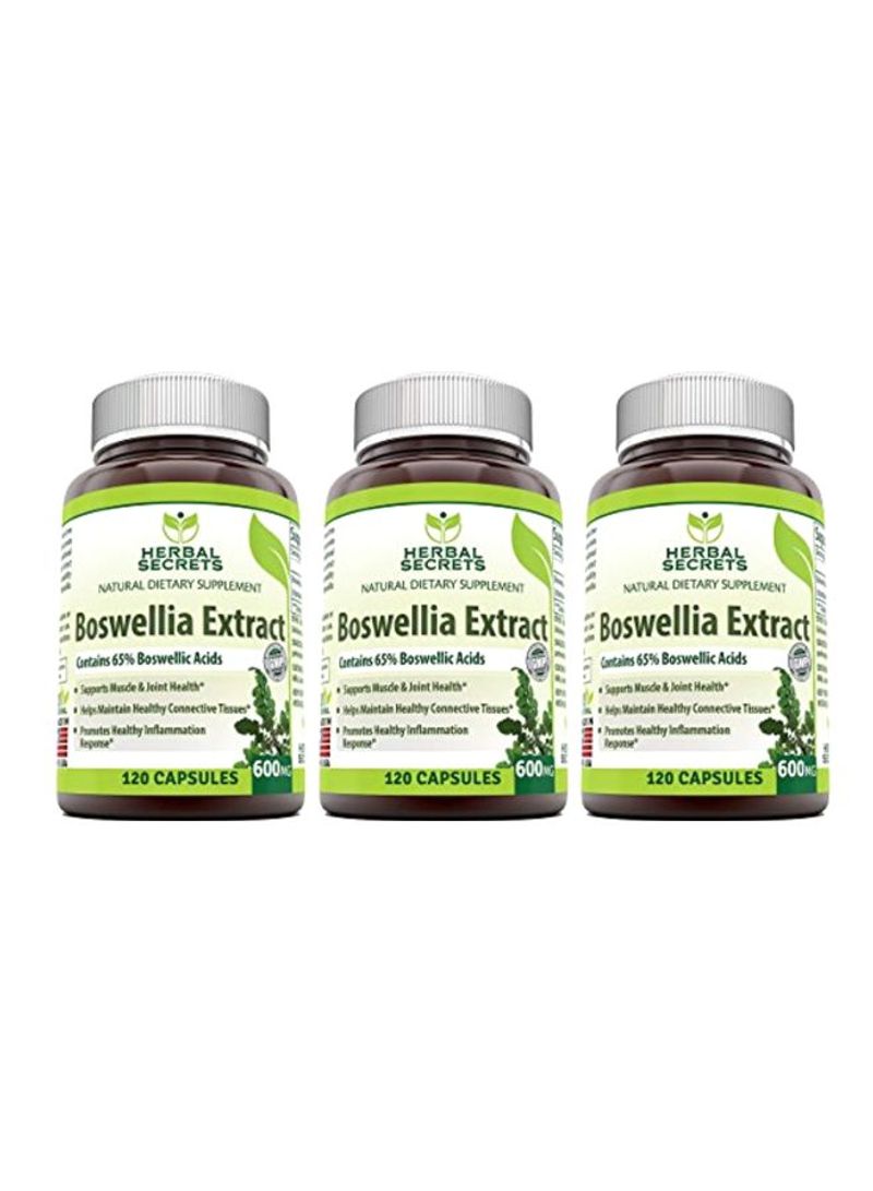 Pack Of 3 Boswellia Serrata Extracts 600 mg - 120 Capsules