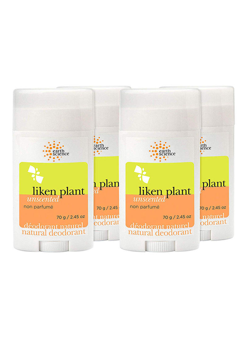 Pack Of 4 Liken Unscented Deodorant 4 x 2.45ounce