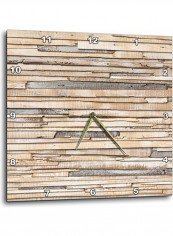 Rustic Layered Wood Effect Wall Clock Multicolour 13x13inch