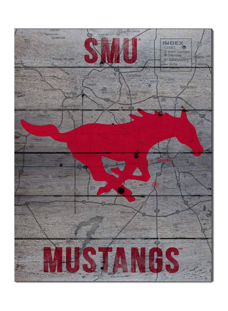 Mustangs Road To Victory Collage Pallet Pride Plaque Multicolour 16 x 20inch