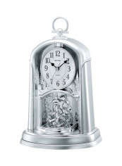 Contemporary Motion Clock Silver 18.1x29.3x12.3centimeter