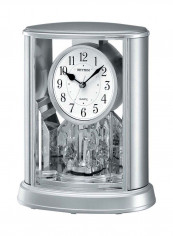 Contemporary Motion Clock Silver 19.6x24x10.6centimeter