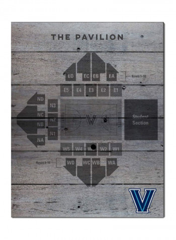 Villanova Wildcats Seating Chart Collage Pallet Pride Plaque Multicolour 16 x 20inch