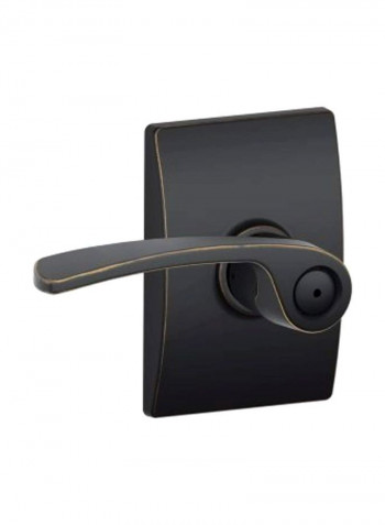 Century Collection Privacy Door Lock Black 2.63x5.13x2.75inch