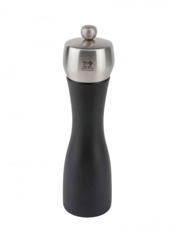 Fidji Steel Pepper Mill Black/Silver 8.25inch
