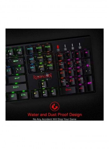 Surara Rgb Led Backlit Mechanical Gaming Keyboard With 104 Keys-linear And Quiet-red Switches