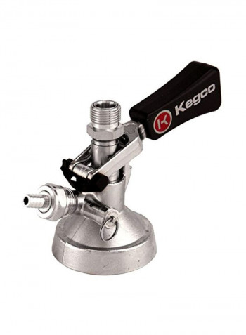 Keg Tap Coupler Silver/Black