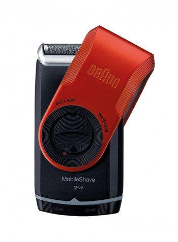 MobileShave Cordless Shaver Red 5.2x1.5x3.1inch