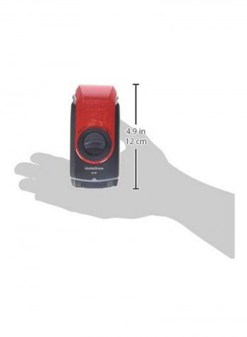 MobileShave Cordless Shaver Red 5.2x1.5x3.1inch
