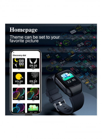 2-In-1 Smart Watch With Earbuds Black