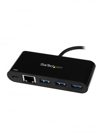3-Port USB-C Hub Black