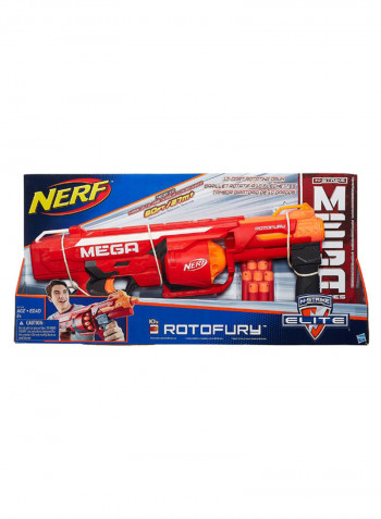 N-Strike Mega Series Rotofury Blaster With Dart