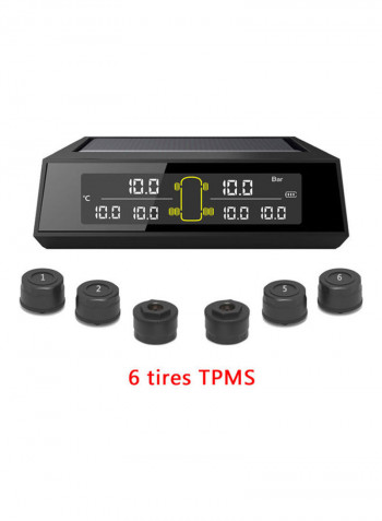 Tire Pressure Monitoring Solar Charging System With 6 Sensor