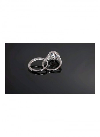 925 Sterling Silver 3Ct. Cubic Zirconia Engagement Ring