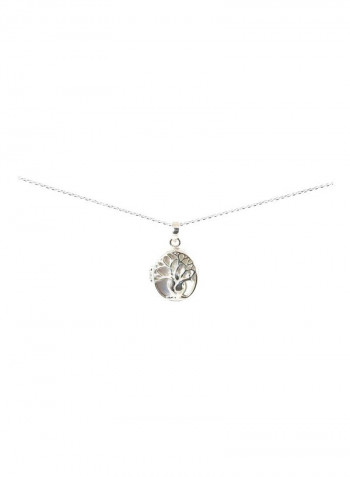 925 Sterling Silver Tree Of Life Themed Pendant Necklace
