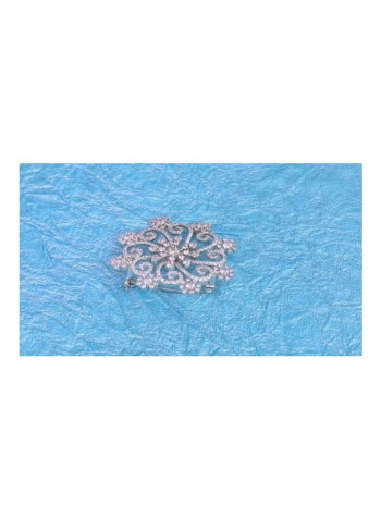 Cubic Zirconia Studded Brooch